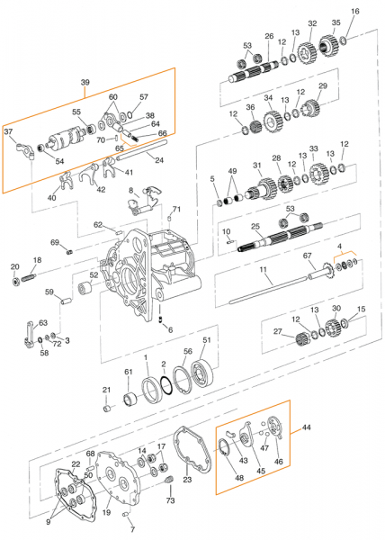 TRANSMISSION PARTS FOR 1979-1993 5 SPEED BIG TWIN